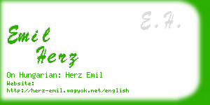 emil herz business card